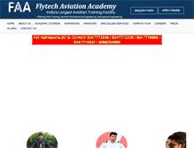 Tablet Screenshot of flytechaviation.aero